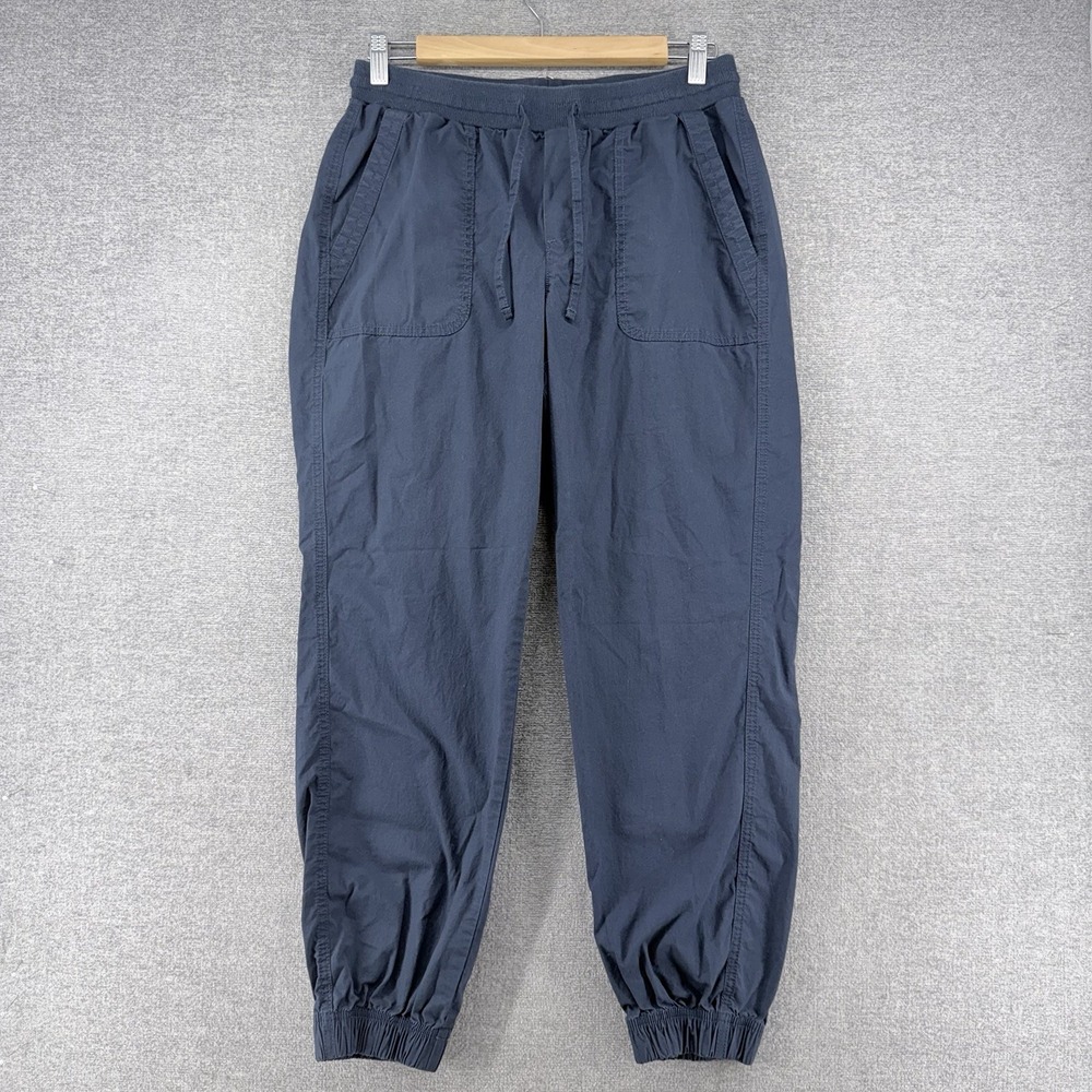 Pact Jogger Pants Women Size Medium Blue Organic Cotton Casual